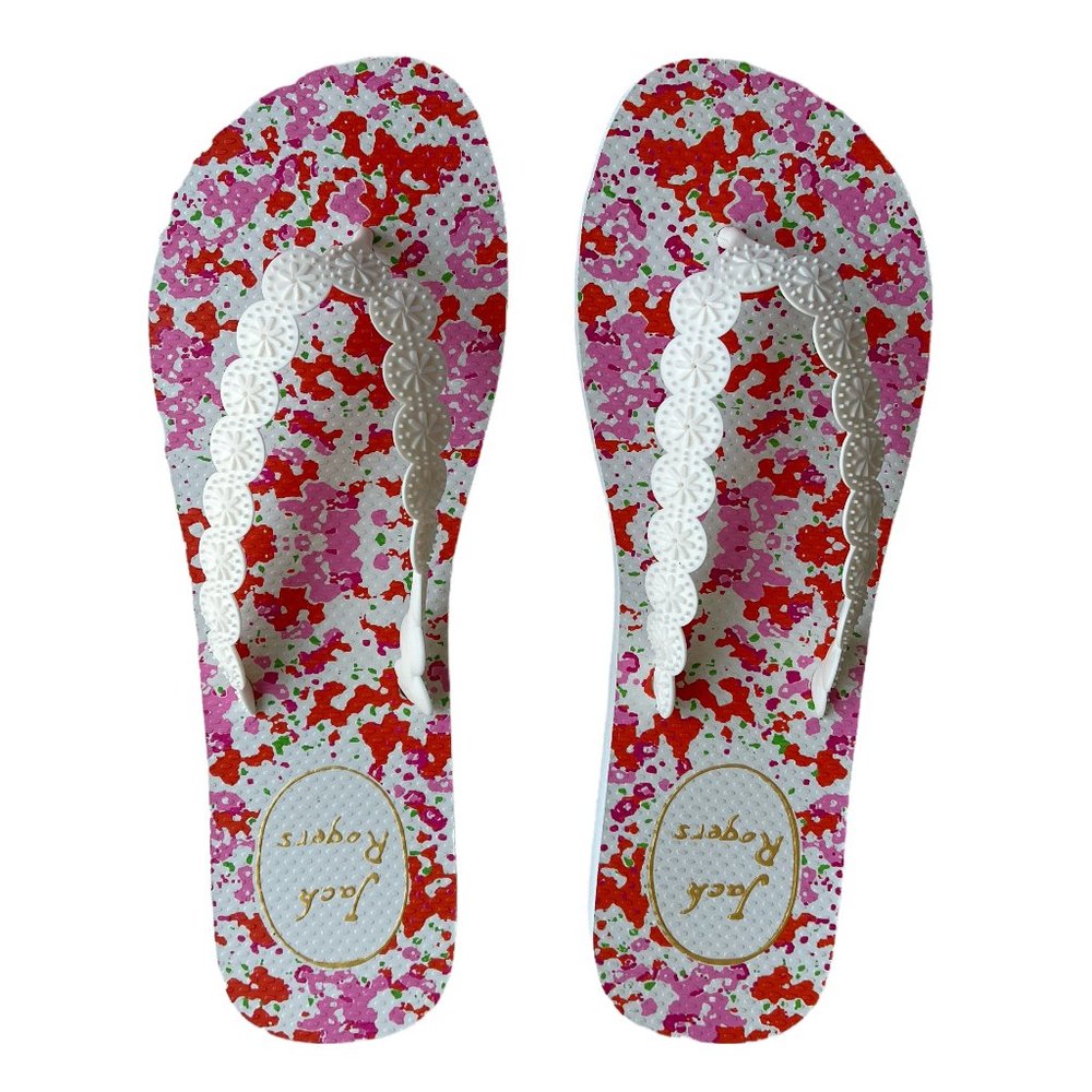 NEW Jack Rogers White Flip Flops - Size 11